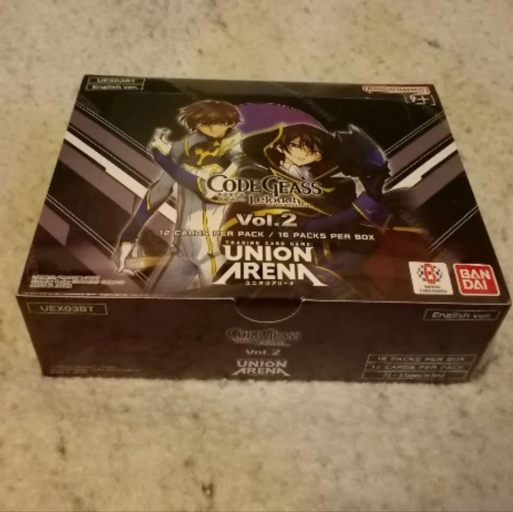 Union Arena Code Geass Vol 2 Lelouch of the Rebellion English Booster Box